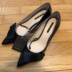ZARA COURT SHOES WITH BOW
